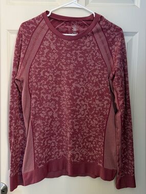 Title Nine Floral Active Long Sleeve/Base Layer, Large